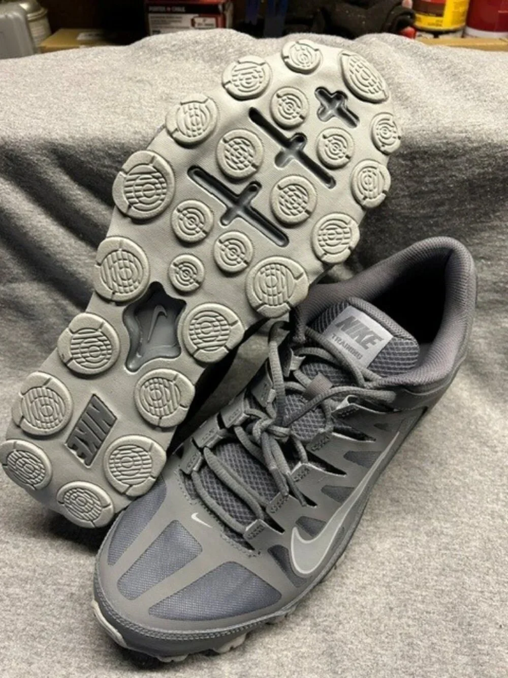 *NEW* NIKE REAX 8 TR MESH COOL GREY/WOLF GREY MENS SIZE 12 621716-010